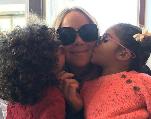 Mariah Carey Mariah Carey coi gemelli su Instagram