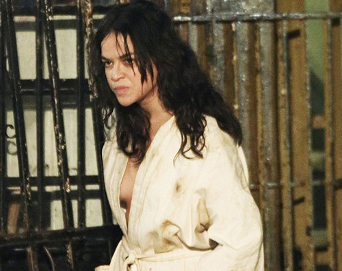 Michelle Michelle Rodriguez sul set di Tomboy