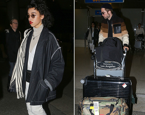 Robert Pattinson FKA Twigs Robert Pattinson e FKA Twigs arrivano al LAX