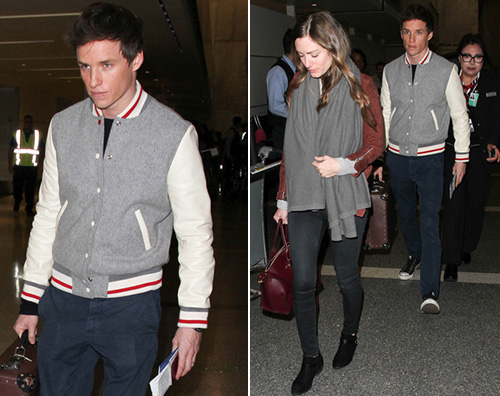 Eddie Redmayne Hannah Eddie Redmayne torna a casa con Hannah