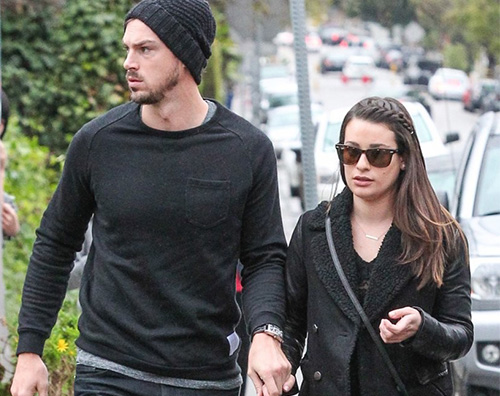 Lea Michele1 Lea Michele passeggia con Matthew