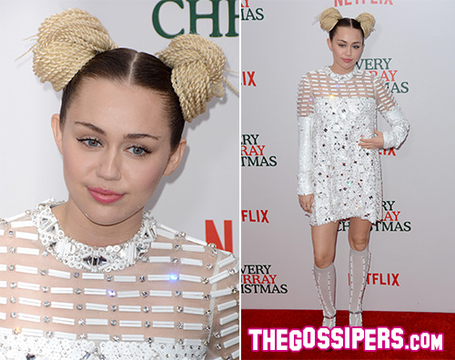 MileyCyrus Miley Cyrus presente A Very Murray Christmas a NY