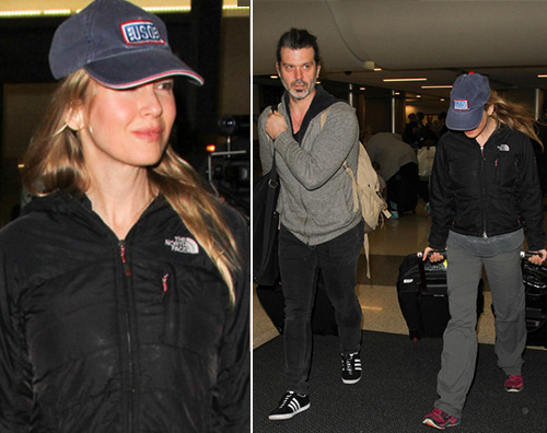 Renee Zellweger Renee Zellweger al LAX con Doyle