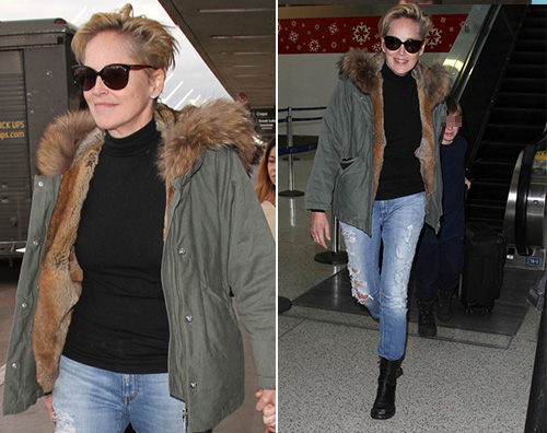 Sharon Stone1 Sharon Stone viaggia con stile