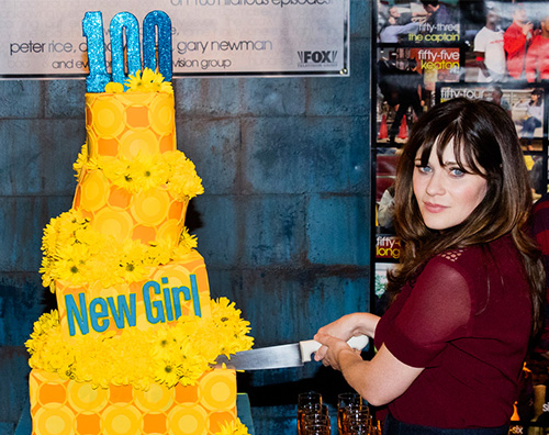 Zooey Deschanel Zooey Deschanel torna sul set di New Girl