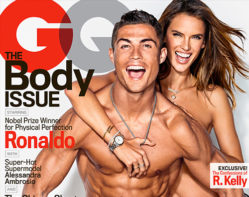 Alessandra Ambrosio Cristiano Ronaldo Cristiano Ronaldo e Alessandra Ambrosio su GQ
