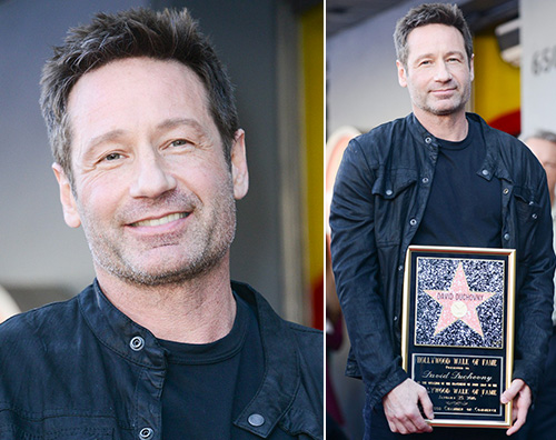 David David Duchovny ha la sua stella sulla Walk of Fame