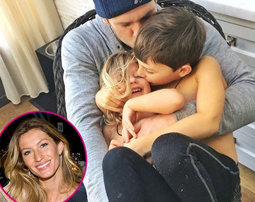 Gisele Bundchen Tom Brady consolato dai suoi figli dopo l ultima sconfitta