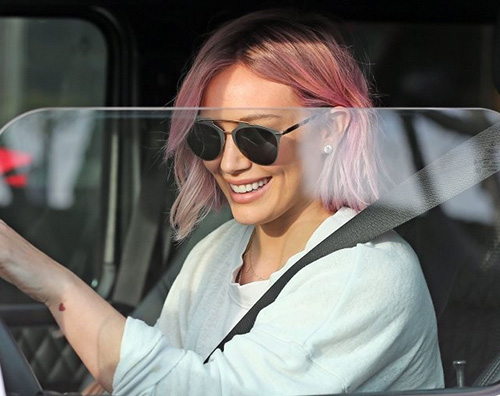 Hilary Duff 2 Hilary Duff ritorna ai capelli rosa