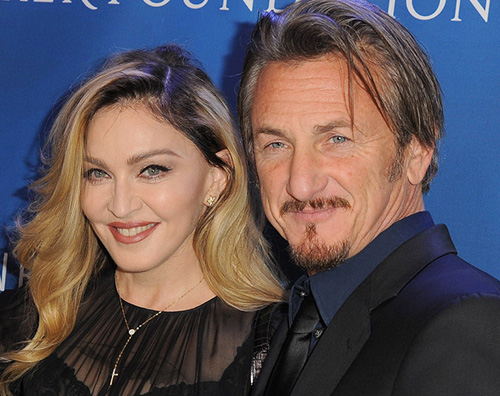 Madonna Sean Penn Madonna e Sean Penn insieme alla serata di gala per Haiti