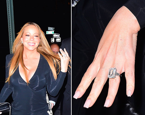 Mariah Carey1 Mariah Carey mostra l anello di fidanzamento