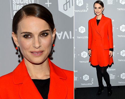 Natalie Portman Natalie Portman in rosso a New York