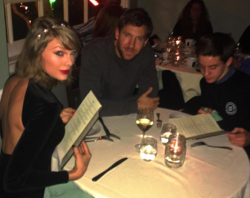 Taylor Swift Calvin Harris Taylor Swift e Calvin Harris a cena... con un fan