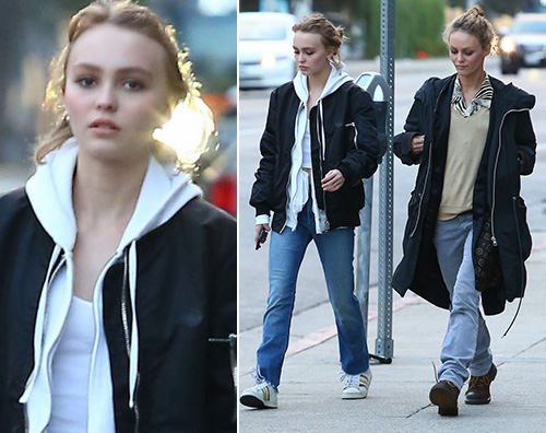 Vanessa Paradis Lily Rose Depp Vanessa Paradis e Lily Rose identiche durante lo shopping