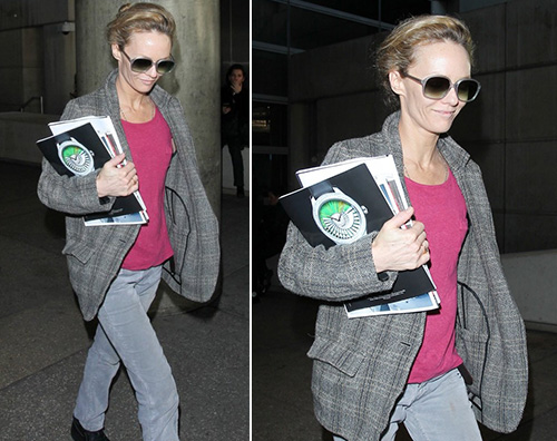 Vanessa paradis Vanessa Paradis casual al LAX