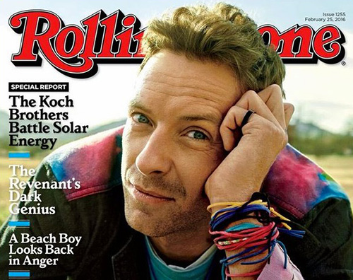 Chris Martin cover Chris Martin sulla cover di Rolling Stone