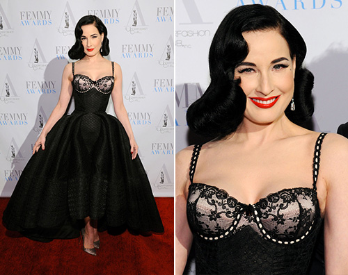 Dita Von Teese Dita Von Teese premiata ai Femmy Awards 2016