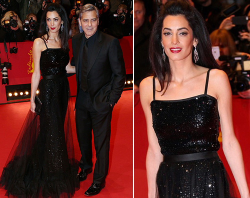Geroge Clooney Amal Alamuddin George Clooney e Amal arrivano a Berlino Film Festival