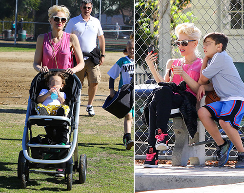 Gwen Stefani Gwen Stefani al parco con i bambini