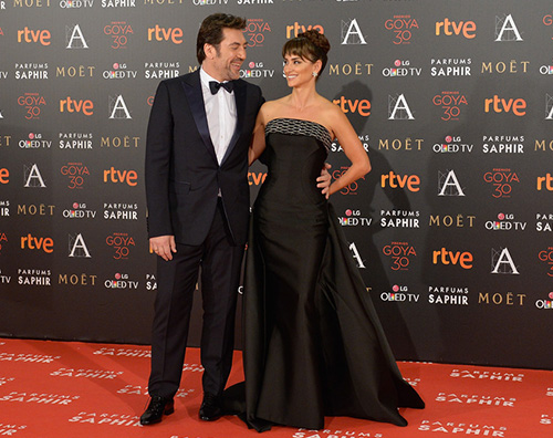 JavierBardem PenelopeCruz Penelope Cruz e Javier Bardem, red carpet di coppia per i Goya Awards