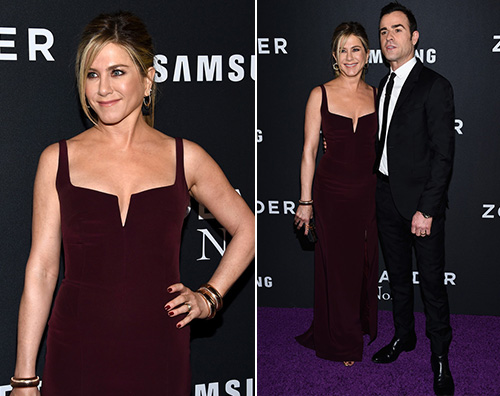 Jennifer aniston justin theroux Jennifer Aniston e Justin Theroux presentano Zoolander 2 a NY