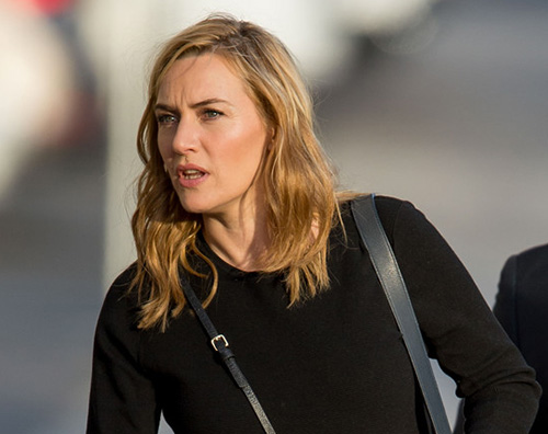 Kate Winslet 2 Kate Winslet arriva al Jimmy Kimmel Live