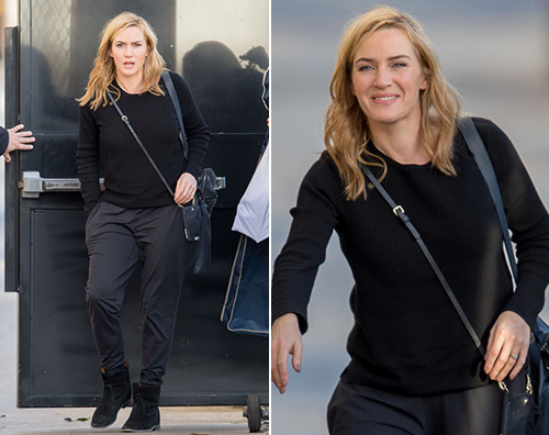 Kate Winslet Kate Winslet arriva al Jimmy Kimmel Live