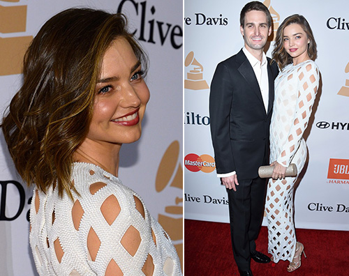 Miranda Kerr1 Miranda Kerr ed Evan Spiegel, primo red carpet di coppia