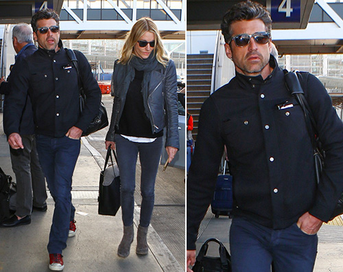 Patrick Dempsey Patrick Dempsey e Jillian insieme al LAX