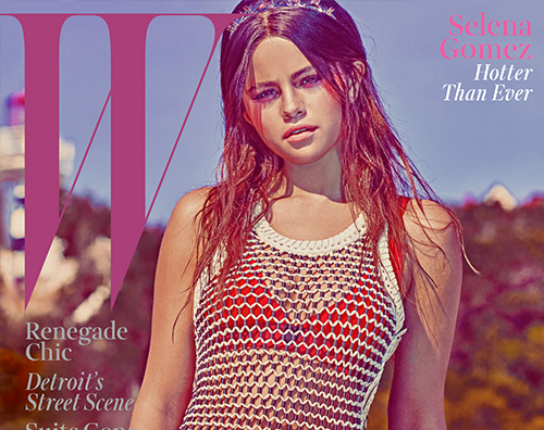 cover Selena Gomez parla di Justin Bieber su W Magazine