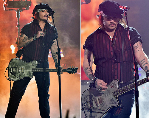 johnny depp Johnny Depp, un rocker ai Grammy 2016