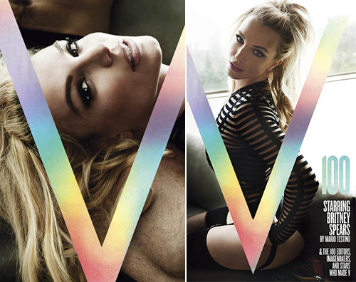 Britney Spears Britney Spears maliziosa sulla cover numero 100 di V Magazine