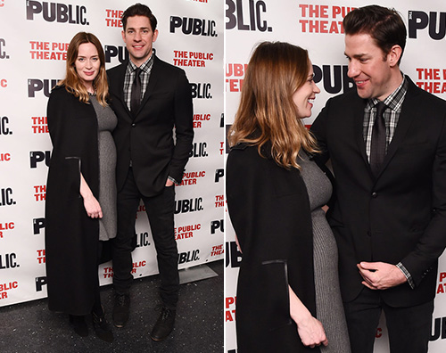 Emily blunt Emily Blunt, il pancino cresce