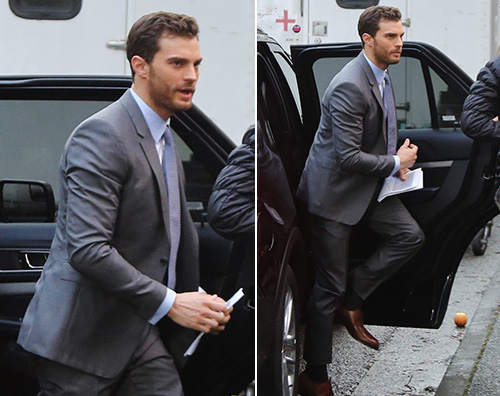 Jamie Dornan 1 Jamie Dornan è arrivato sul set di 50 Sfumature di Nero