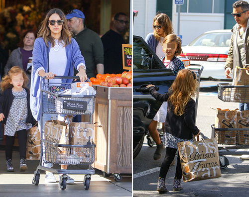 Jessica Alba 2 Jessica Alba al supermercato con la famiglia