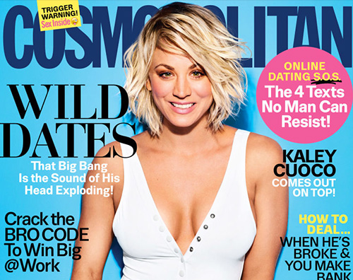 Kaley Cuoco Cover 1 Kaley Cuoco In questo momento non voglio avere storie d amore