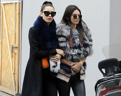 Kendall Bella Kendall Jenner a Roma per Fendi