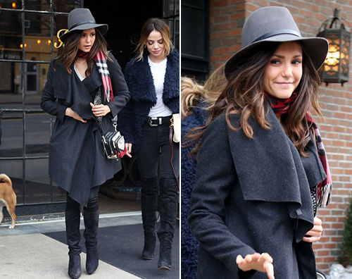 Nina Dobrev Nina Dobrev è stilosa a New York