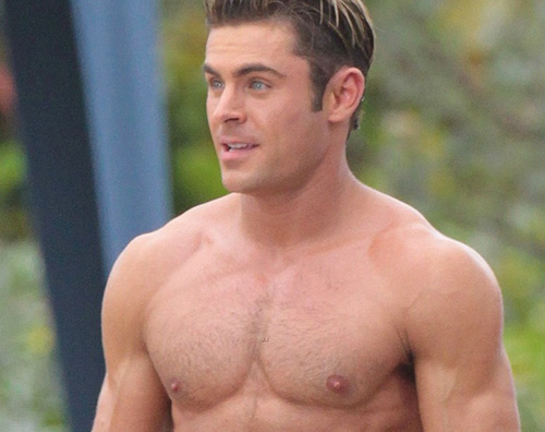 Zac Efron 2 1 Zac Efron come Tarzan sul set di Baywatch