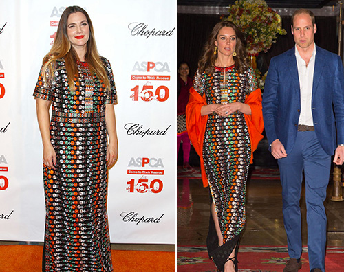 Drew Kate 2 Kate Middleton e Drew Barrymore indossano lo stesso abito nella stessa serata