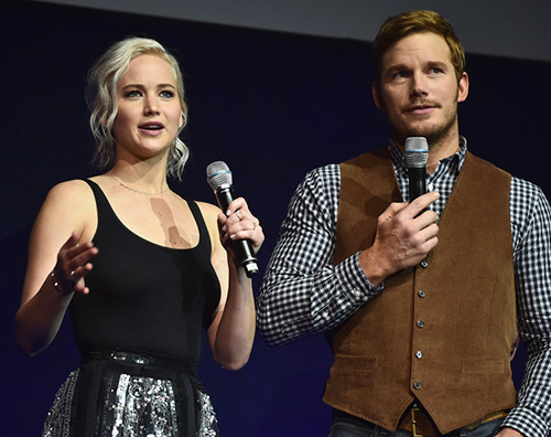 Jennifer Lawrence Chris Pratt 2 2 Jennifer Lawrence, una bomba sexy al CinemaCon