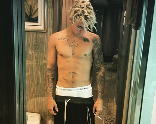 Justin Bieber 1 Justin Bieber, tatuaggi in mostra su Instagram