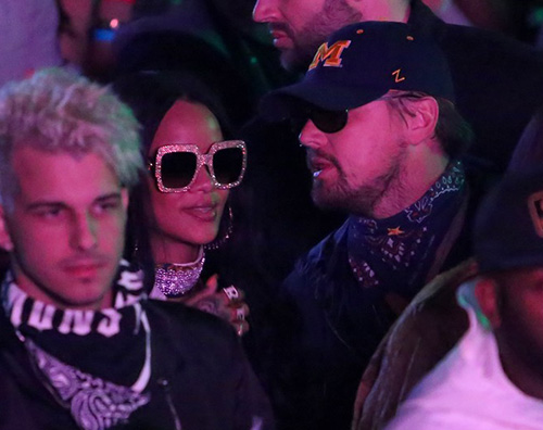 Leonardo DiCaprio Rihanna 2 Leonardo DiCaprio e Rihanna chiacchiere al Coachella