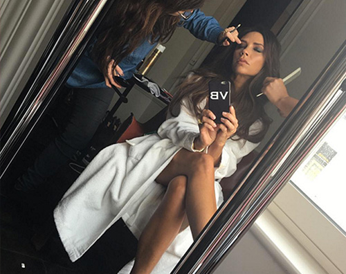 Victoria Beckham Victoria Beckham, selfie prima dello shooting