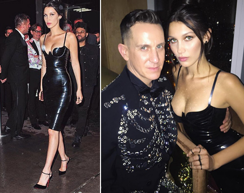 Bella Hadid Bella Hadid, minidress in latex per i Met Gala 2016