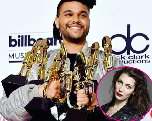The Weeknd Bella hadid Bella Hadid si congratula con The Weekdn dopo i Billboard Music Awards 2016