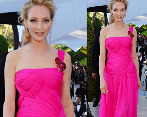 Uma Thurman Uma Thurman, selfie allo specchio prima dell amfAR 2016