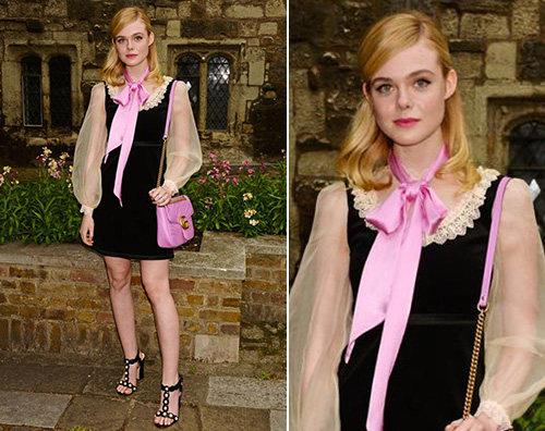 Elle Fanning Elle Fanning a Londra per la sfilata Gucci