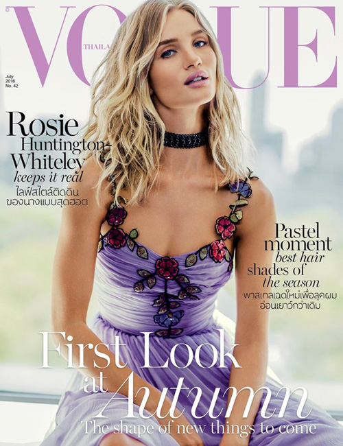 Rosie Huntington Whiteley 2 Rosie Huntington Whiteley sulla cover di Vogue Thailandia