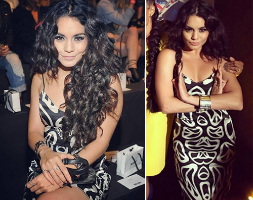 Vanessa Hudgens Vanessa Hudgens, sabato in black and white